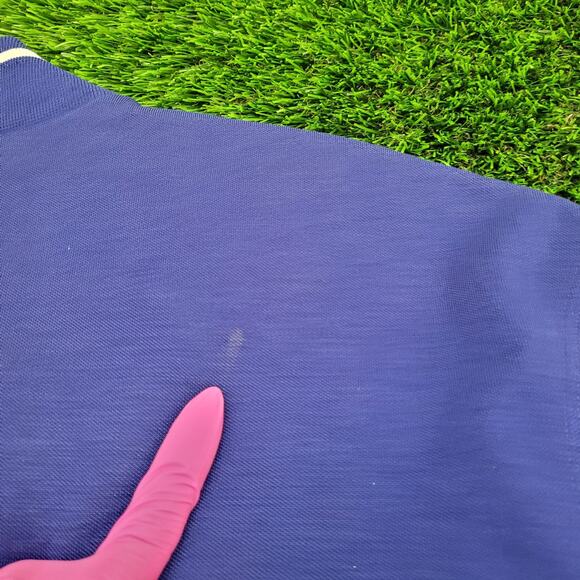 Vintage 90s Trevira MOD Wool Cardigan Large 23x27 Blue - Picture 10 of 16